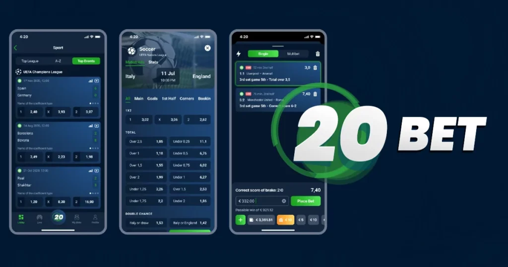 20 bet app